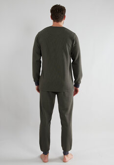 Tom Tailor Heren Pyjama Donker Groen 71450-6570-338 | 31423
