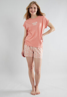Tom Tailor Dames Shortama Zalmroze 64284-6095-420 | 31393
