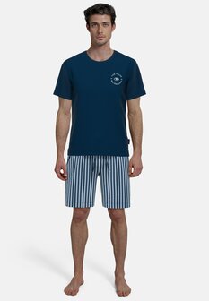 Tom Tailor Heren Shortama Donkerblauw 71427-4012-833 | 31421