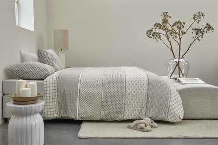 Rivi&egrave;ra Maison Dekbedovertrek Ropes Taupe 31463