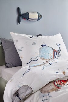 Beddinghouse Kids Dekbedovertrek Whaletastic Blue | 31482