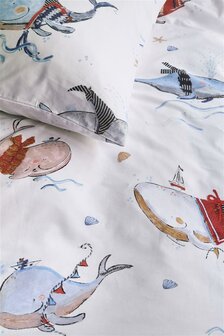Beddinghouse Kids Dekbedovertrek Whaletastic Blue | 31482