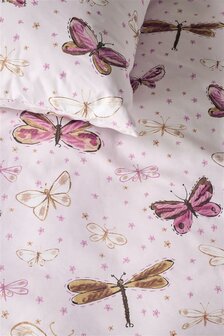 Beddinghouse Kids Dekbedovertrek Butterfly Away Pink | 31483