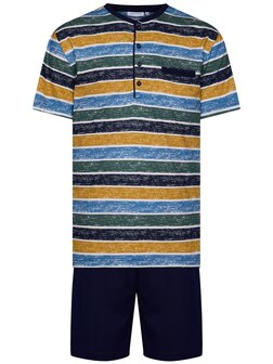 Pastunette For Men Heren Shortama Dark Blue 132251-520-1-520 | 31568