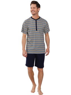 Pastunette For Men Heren Shortama Dark Blue 132251-518-1-520 | 31567