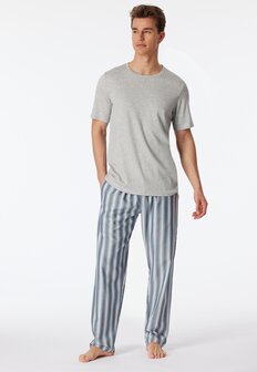 Schiesser Mix+Relax Heren Broek Blue Grey 180292-808 | 29665