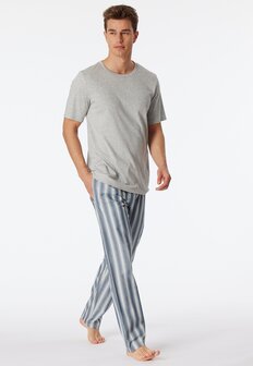 Schiesser Mix+Relax Heren Broek Blue Grey 180292-808 | 29665