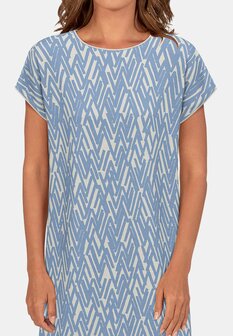 Tom Tailor Dames Nachthemd Blauw 60292-6085-625 | 31606