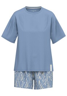 Tom Tailor Dames Shortama Blauw 60291-6085-625 | 31607