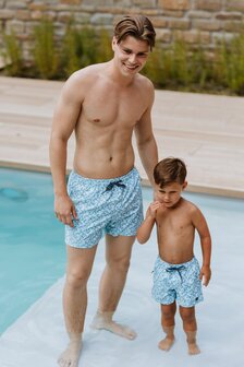 DJ Dutchjeans Heren Zwemshort Aqua Blue P55700-4517 | 31613