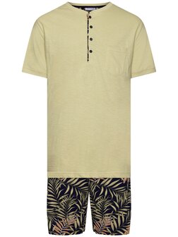 Pastunette For Men Heren Shortama Light Green 132251-524-3-700 | 31656