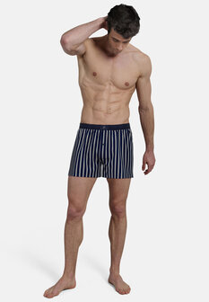 Bugatti Heren Woven Shorts 2-Pack Blue 50235-5100-633 | 31424