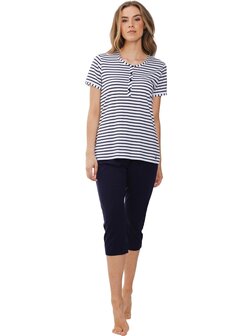 Rebelle Dames Pyjama Dark Blue 121251-622-1 | 31651