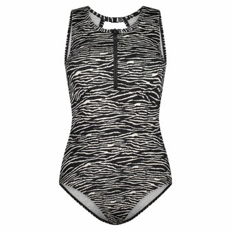 Ten Cate Swim High Neck Badpak  Zebra Stripe 60262-6062 | 31180
