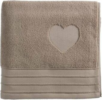Rivi&egrave;ra Maison Heart Strandlaken Taupe 17101