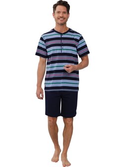 Pastunette For Men Heren Shortama Dark Blue 132251-508-1-520 | 31566