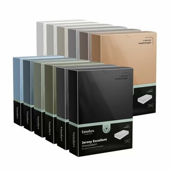 Linolux Jersey Excellent Hoeslaken Sand BLLNX33-140 | 31549