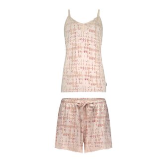 Ten Cate Pyjama V-Neck Lace Powder Blush Batik 60464 - 6118 | 31671
