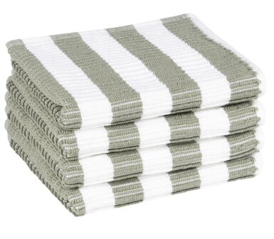 Linolux Vaatdoek White/Grey Green WD508 | 28918