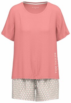 Tom Tailor Dames Shortama Zalmroze 60300-6095-425 | 31603
