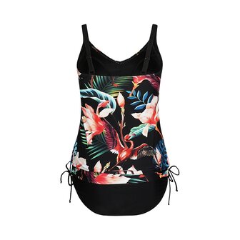 Mila Tankini Black-Multi P55214-23 | 31623