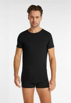 Ten Cate Men Super Soft T-Shirt Round Neck Black 60422-090 | 31838