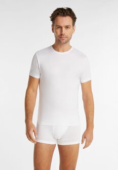 Ten Cate Men Super Soft T-Shirt Round Neck White 60422-001 | 31837