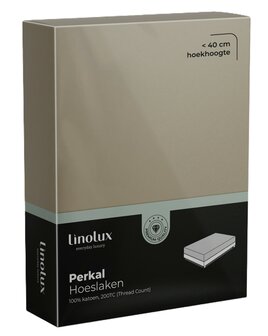 Linolux Perkal Katoen Hoeslaken Sand | 31746-31747-31748