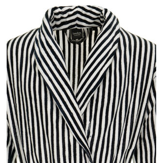 Linolux Badjas Velours Fiore Stripe Navy BJ226-NAV | 31716