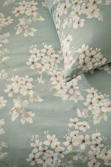 Ariadne At Home Dekbedovertrek Bloomimg Flowers Blue Green 31885