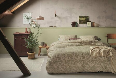Ariadne At Home Dekbedovertrek Shapes Green 31887