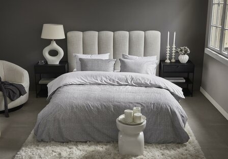 Rivi&egrave;ra Maison Dekbedovertrek Chevron Weave Grey 31908