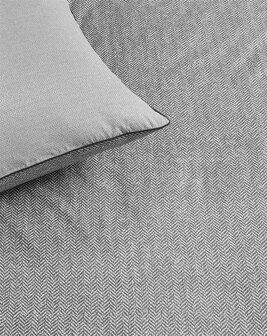 Rivi&egrave;ra Maison Dekbedovertrek Chevron Weave Grey 31908