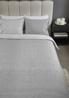 Rivi&egrave;ra Maison Dekbedovertrek Chevron Weave Grey 31908