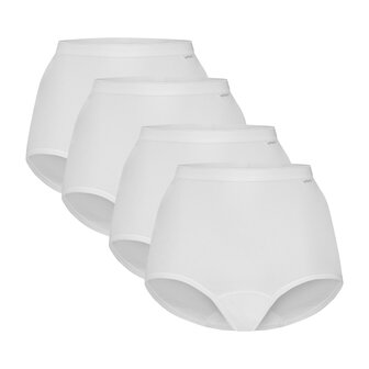 Ten Cate Women Basics High Waist 4-Pack White 32420-001 | 27166