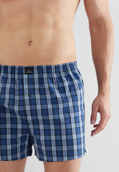 G&ouml;tzburg Heren Woven Boxer 2-Pack Blauw 742597-5100-624 | 32009