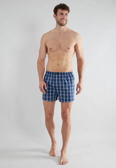 G&ouml;tzburg Heren Woven Boxer 2-Pack Blauw 742597-5100-624 | 32009