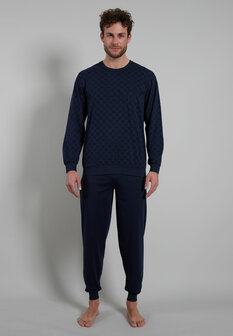 Bugatti Heren Pyjama Donkerblauw 56100-4065-665 | 32007