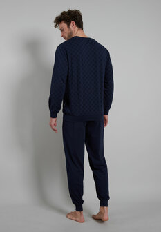 Bugatti Heren Pyjama Donkerblauw 56100-4065-665 | 32007