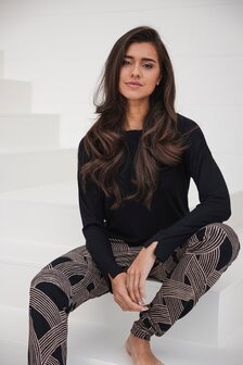 Pastunette Premium Dames Pyjama Black 121252-246-2-999 | 32088