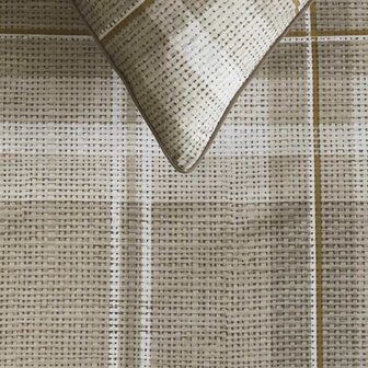 Rivi&egrave;ra Maison Dekbedovertrek Tartan Check Sand 32345