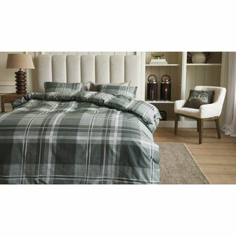 Rivi&egrave;ra Maison Dekbedovertrek Tartan Check Green 32344