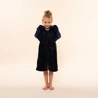 Charlie Choe Kinder Badjas Navy O57016-41 | 32340