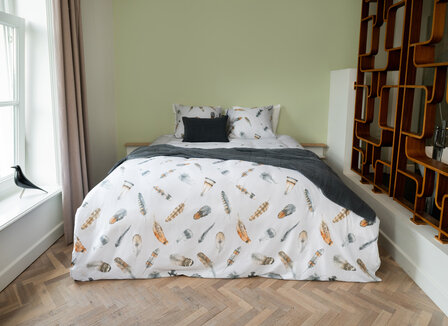 Linolux Dekbedovertrek Feathers Grey DBSLNX3715 | 32414