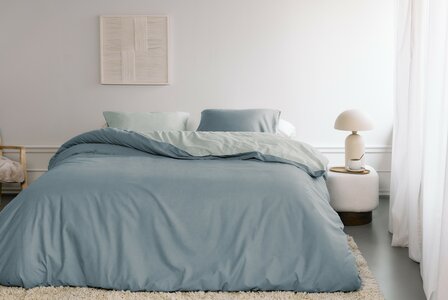 Beddinghouse Flanel Dekbedovertrek Warm Blue 32373