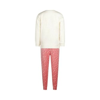 Charlie Choe Meisjes Velours Pyjama Offwhite O57010-41 | 32316