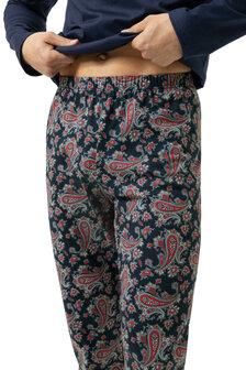 Mey Heren Pyjama Paisley Yacht Blue 2240066-668 | 32391