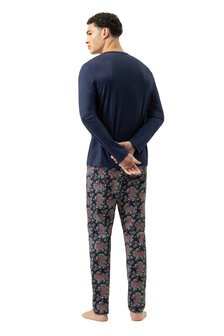 Mey Heren Pyjama Paisley Yacht Blue 2240066-668 | 32391