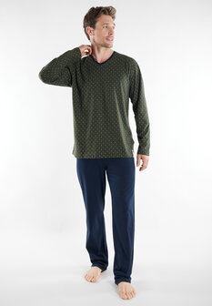 Ceceba Heren Pyjama Dark Green 31288-6533-335 | 32444
