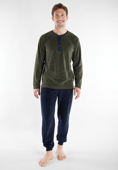 Ceceba Heren Badstof Pyjama Dark Green 31297-6539-360 | 32448